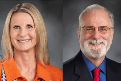 Patty Kuderer and Phil Fortunato, candidates for the Washington insurance commissioner race.